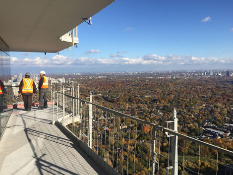 The view during the One Bloor East tour.