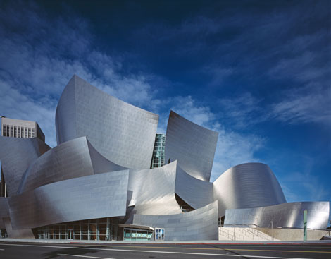 Attendees visited the Walt Disney Concert Hall by Frank Gehry.
